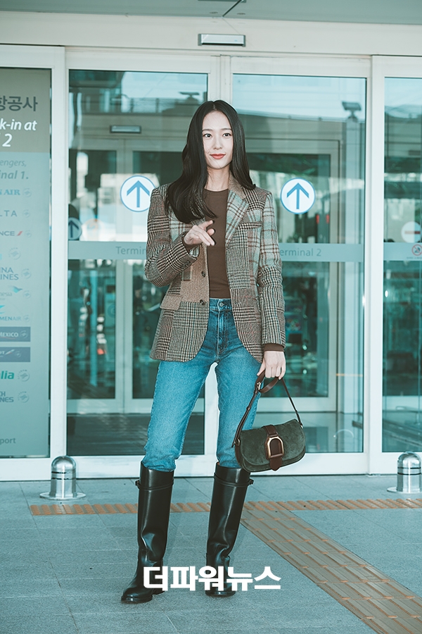 정수정, 인천국제공항 출국