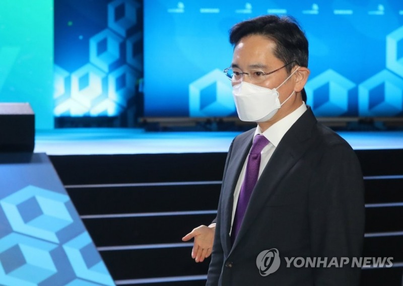 이재용 삼성전자 부회장이 지난 17일 오후 경기 고양시 킨텍스에서 열린 2022 국제기능올림픽 특별대회 폐막식에 참석하고 있다./사진=연합뉴스