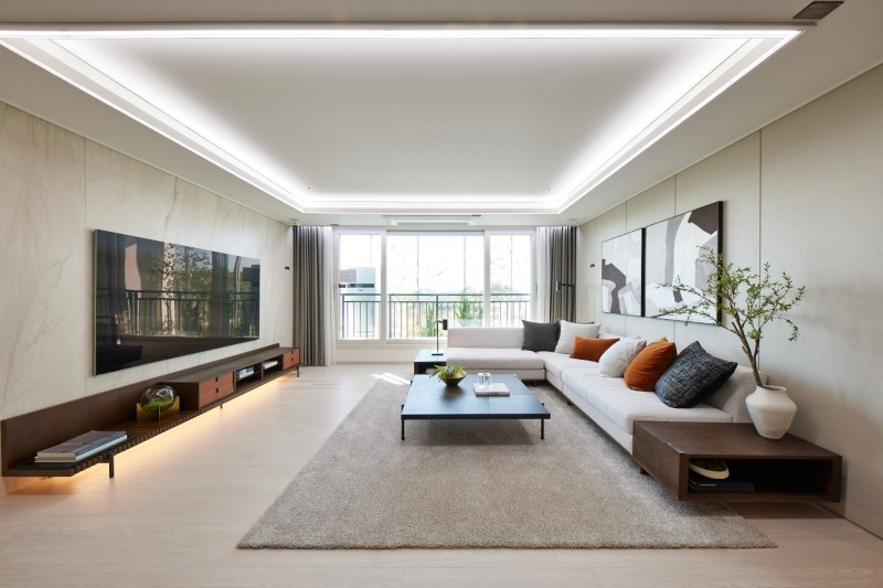 논산 아이파크 106㎡ 거실.(사진=HDC현대산업개발)