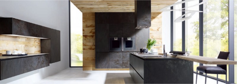 독일 하이엔드 주방가구 브랜드 ‘알노’의 주방 이미지.(사진=롯데건설)