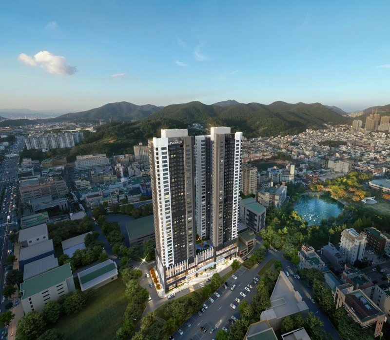 여수 학동 쌍용 더 플래티넘 여수35 조감도.(사진=쌍용건설)