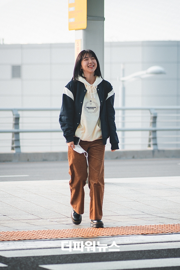 주현영, 인천국제공항 출국