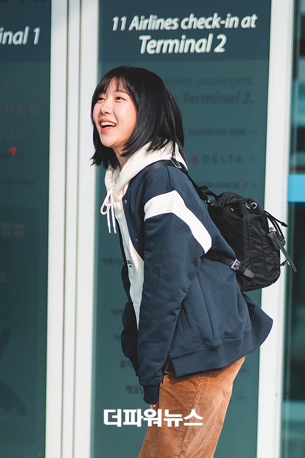 주현영, 인천국제공항 출국