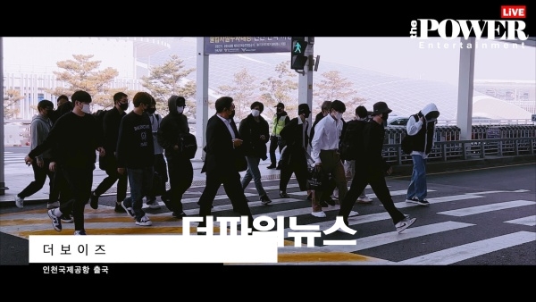 더보이즈, 인천국제공항 출국