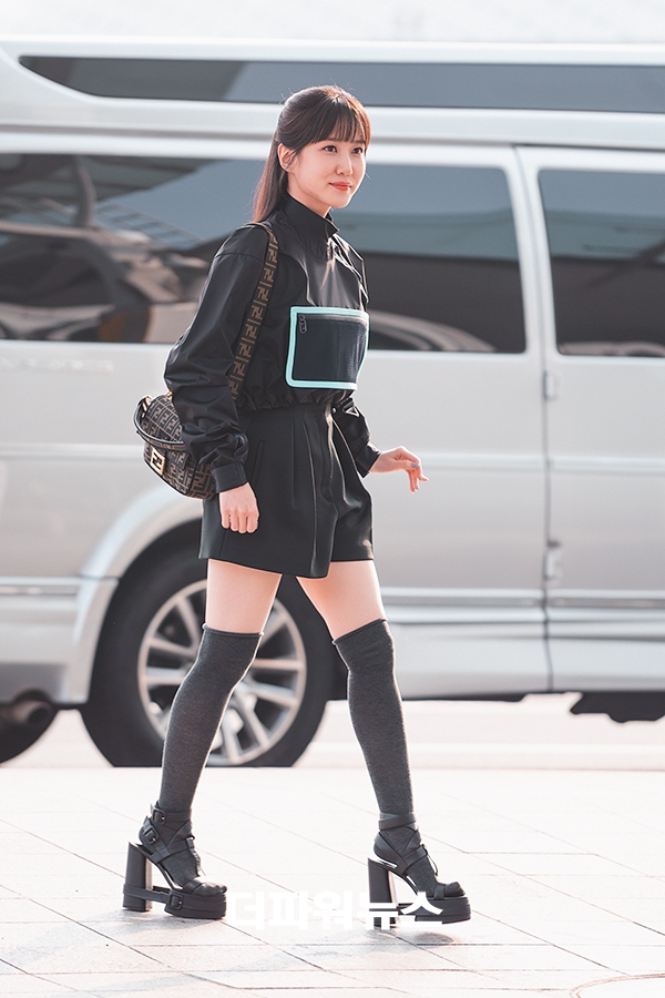 박은빈, 인천국제공항 출국