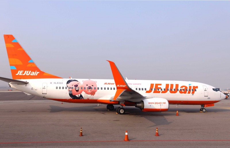 제주항공 잔망루피 래핑 항공기.(사진=제주항공)