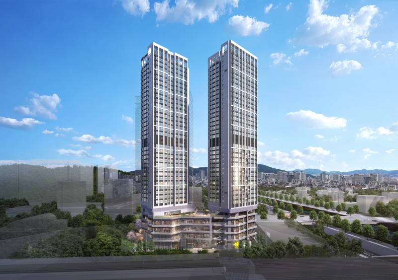 힐스테이트 DMC역 투시도.(사진=현대건설)