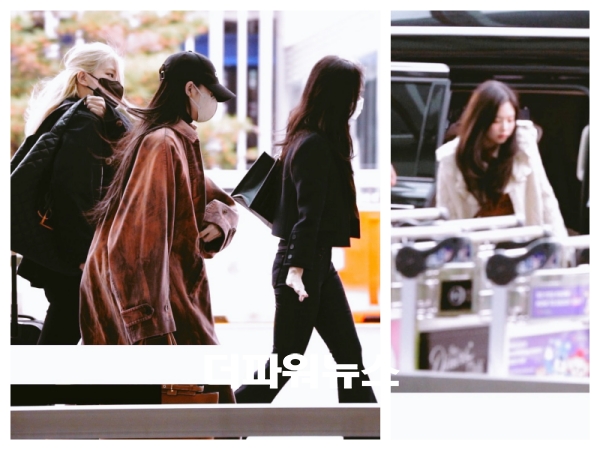 블랙핑크, 인천국제공항 출국