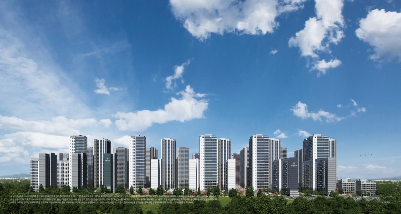 올림픽파크 포레온 투시도.(사진=현대건설)