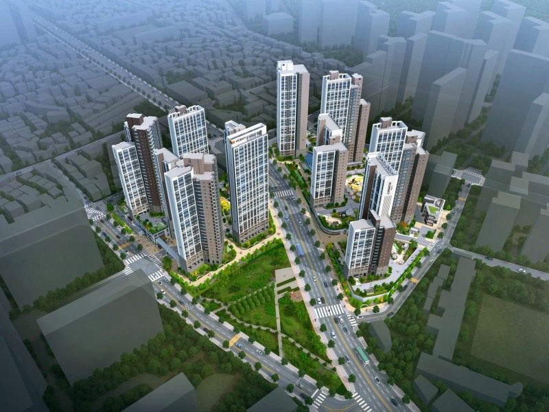 호반건설 광명 10R구역 조감도