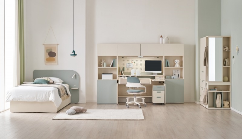 한샘이 신학기를 맞아 학생·아이방가구 신제품 '조이S 2'를 출시했다. (사진=한샘)