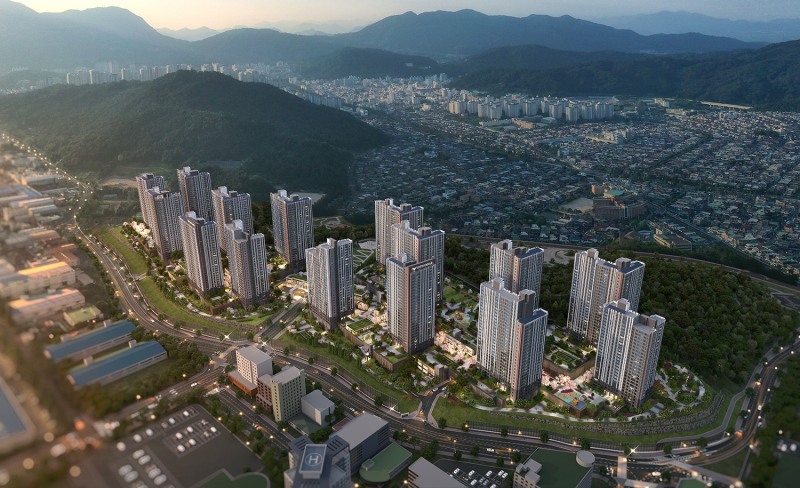 창원 롯데캐슬 포레스트 조감도.(사진=롯데건설)