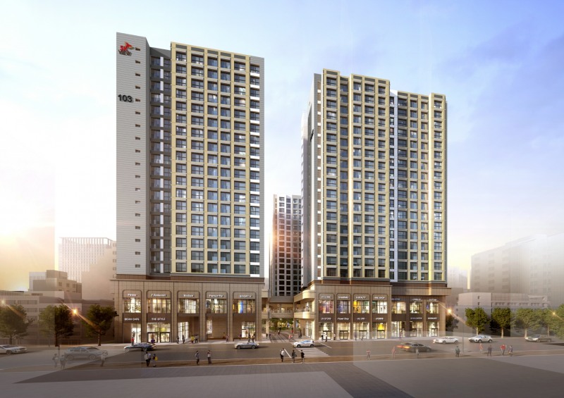 강동역 SK 리더스뷰 투시도.(사진=SK에코플랜트)