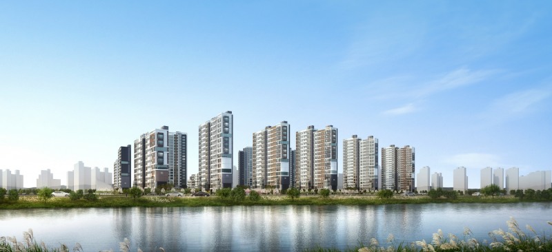 에코델타시티 푸르지오 린 투시도.