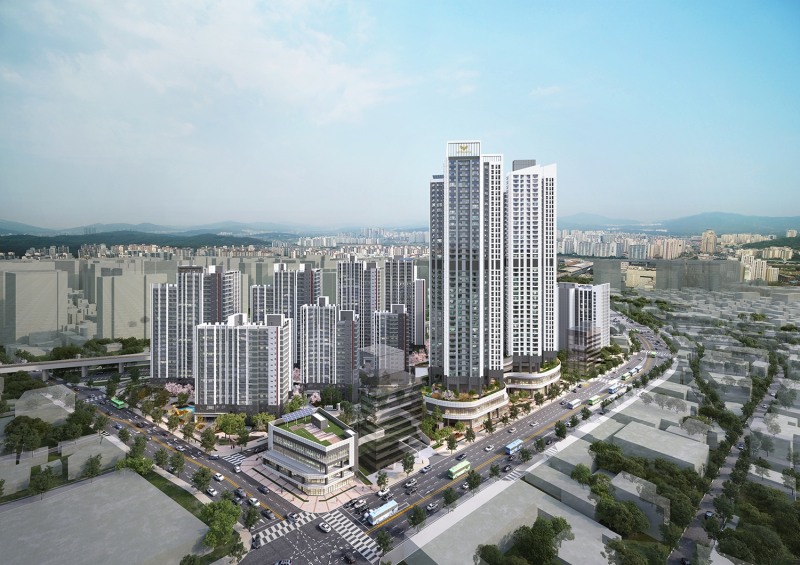 구리역 롯데캐슬 시그니처 투시도.(사진=롯데건설)