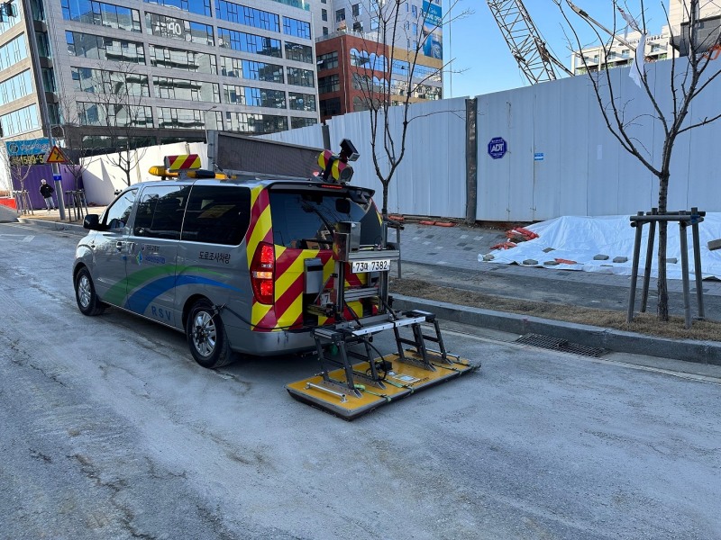 차도 지반탐사 실시 모습. (사진=국토안전관리원)