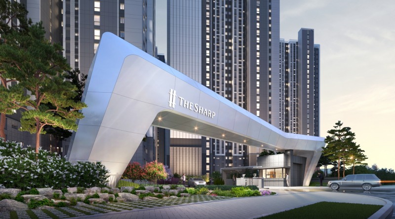 더샵 아르테 주출입구 투시도.(사진=포스코건설)