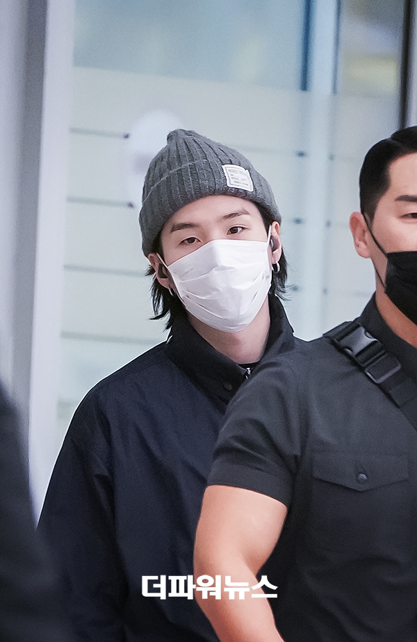 방탄소년단 슈가, 인천국제공항 입국