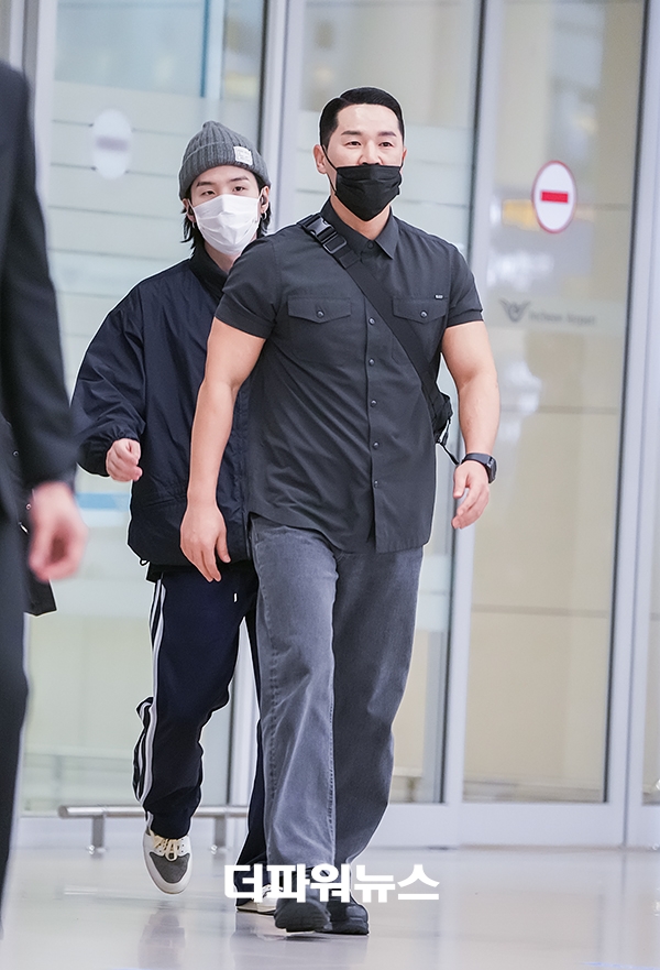 방탄소년단 슈가, 인천국제공항 입국