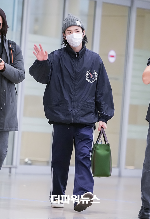 방탄소년단 슈가, 인천국제공항 입국