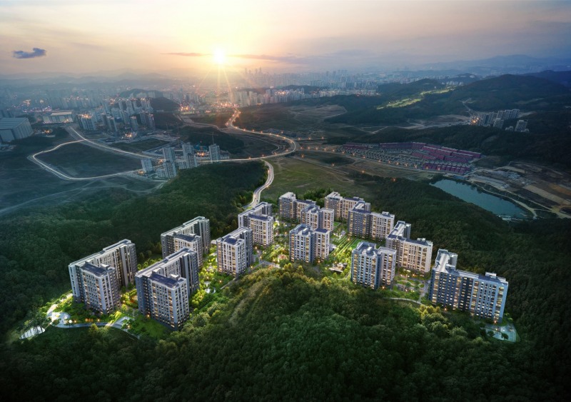 e편한세상 동탄 파크아너스 투시도.(사진=DL이앤씨)