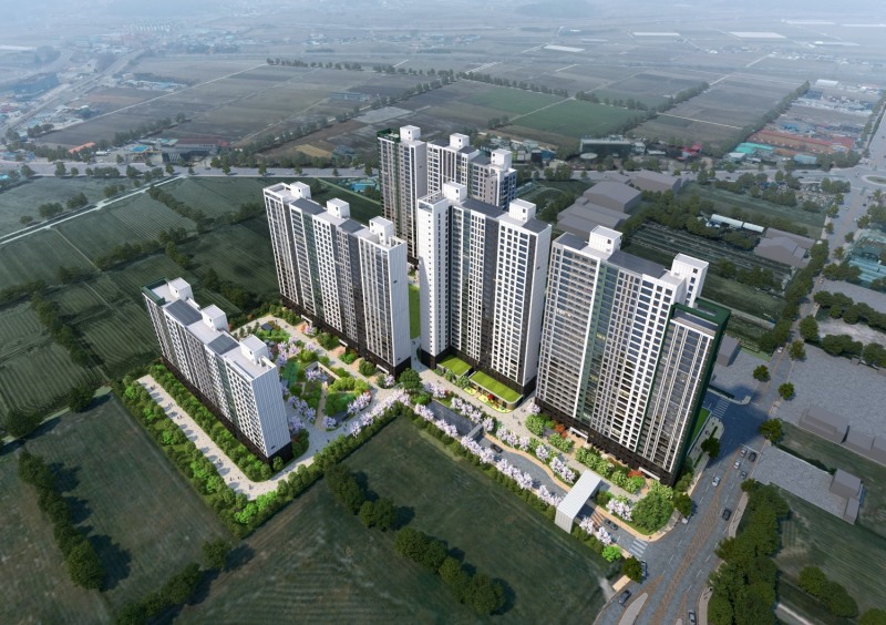 정읍 푸르지오 더 퍼스트 조감도.(사진=투시도)