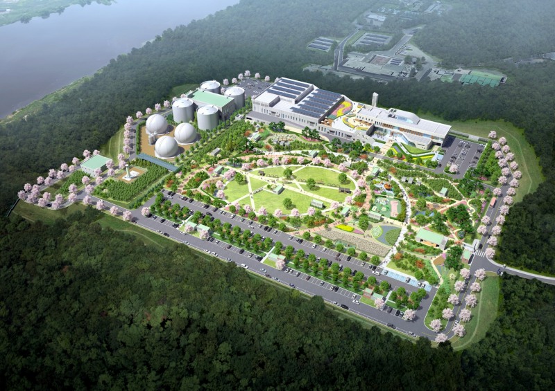 대전 하수처리장 시설현대화 민간투자사업 조감도.(사진=한화 건설부문)