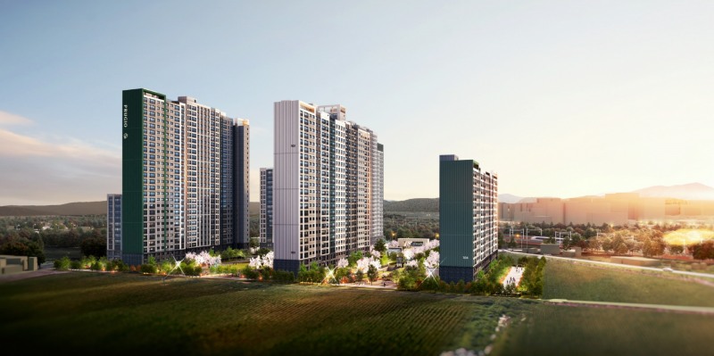 정읍 푸르지오 더 퍼스트 투시도.(사진=대우건설)