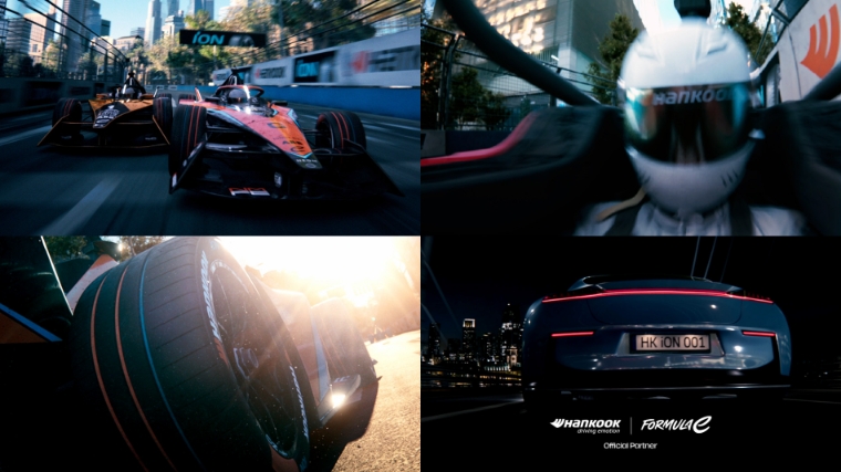 한국타이어, 전기차 레이싱 대회 ‘포뮬러 E‘ 연계 광고 캠페인 공개