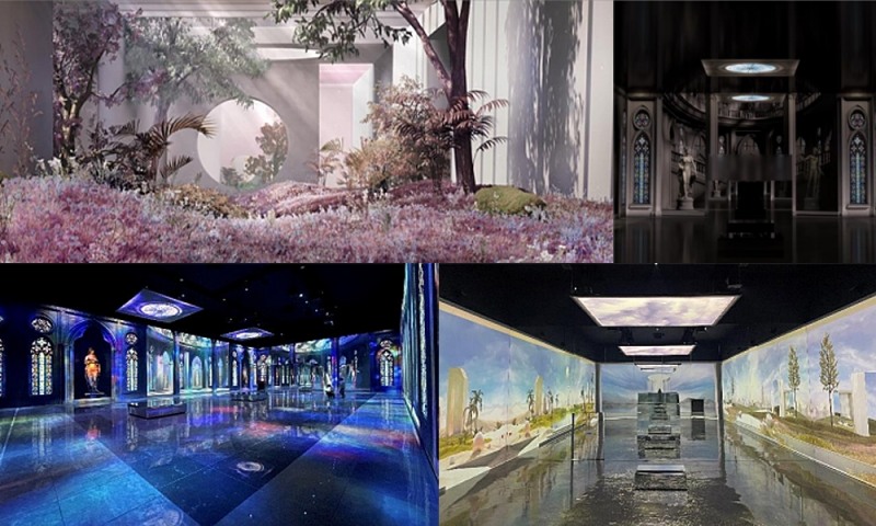 빌리브 에이센트 견본주택 내 미디어아트관.(사진=신세계건설)