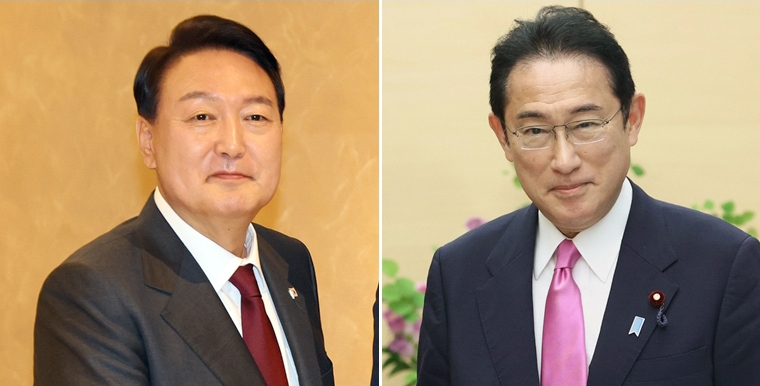 윤석열 대통령과 기시다 일본 총리. (사진=연합뉴스)