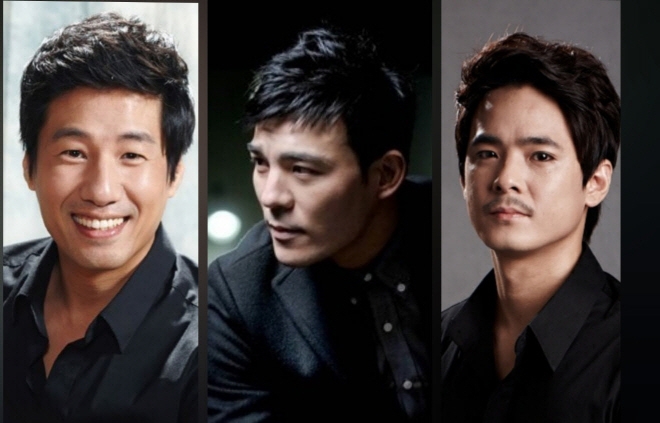 (좌로부터) 한국의 리차드기어 김재만, 그레고리펙 최수형, 미키루크 강대수