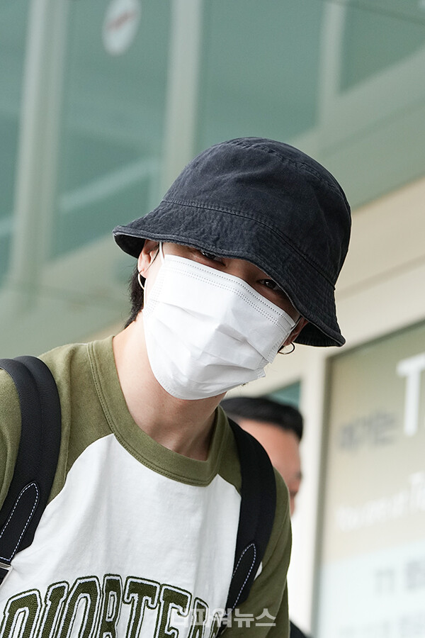 방탄소년단지민,인천국제공항출국