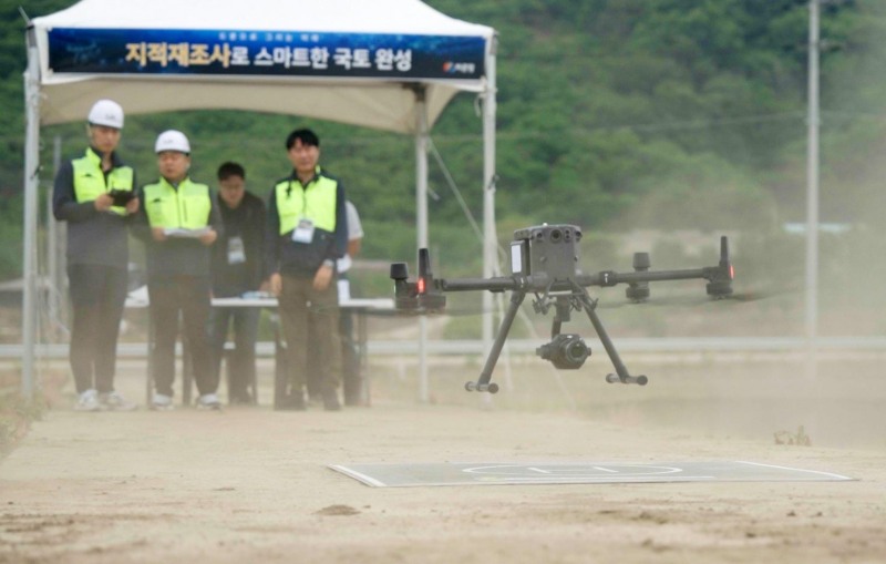 제2회 드론활용 지적재조사측량 경진대회 모습. (사진=LX공사)