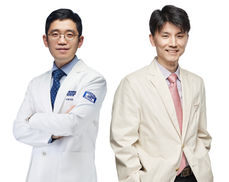 (왼쪽부터) 인천성모병원 이순규 교수, 서울성모병원 장정원 교수. 사진=인천성모병원