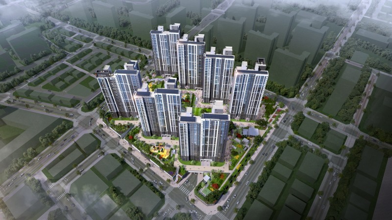 호반써밋 인천검단 AB19블록 조감도.(사진=호반건설)