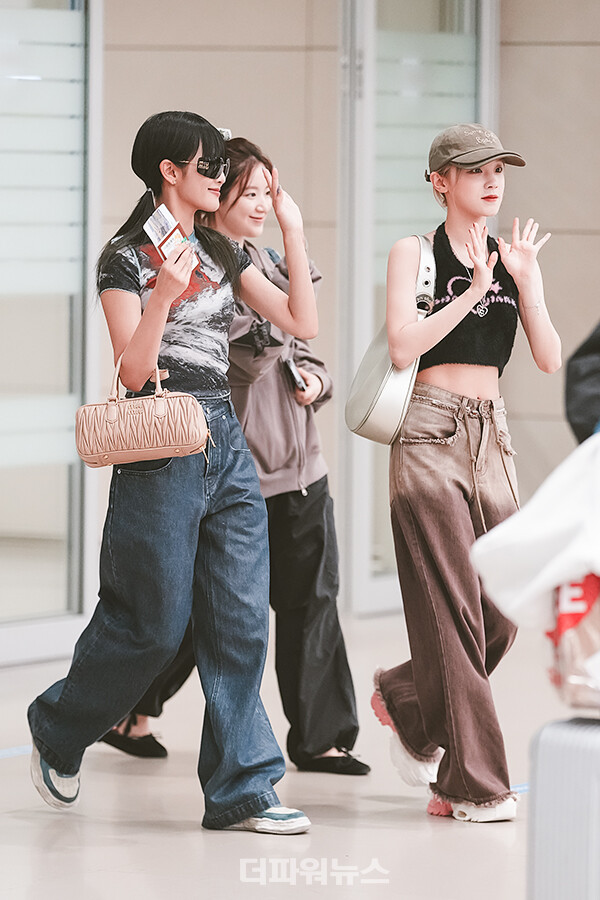 민니-슈화-우기,인천국제공항입국