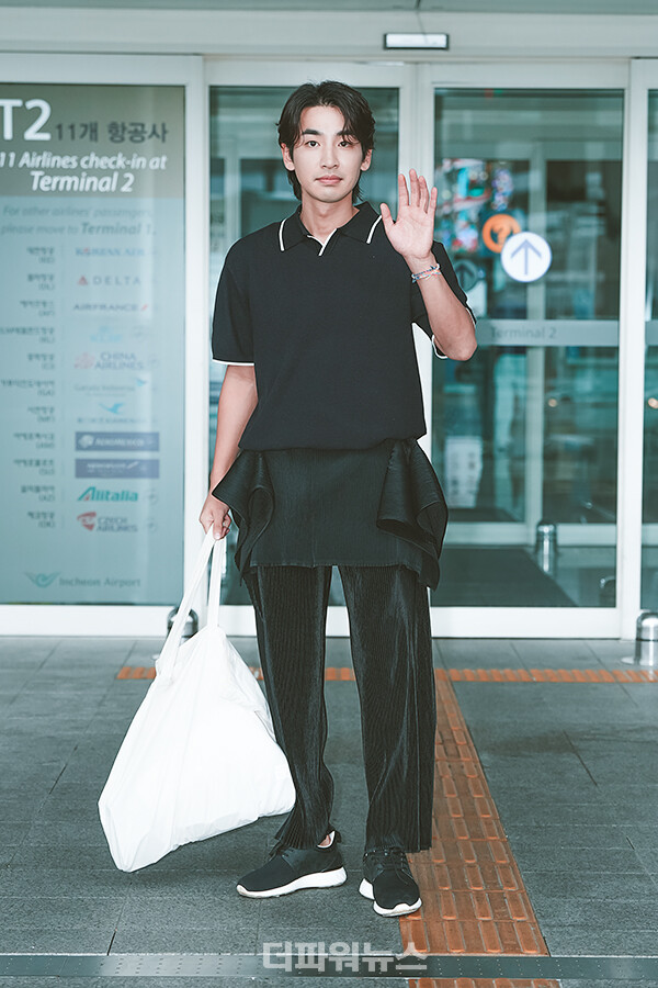 송지호,인천국제공항출국