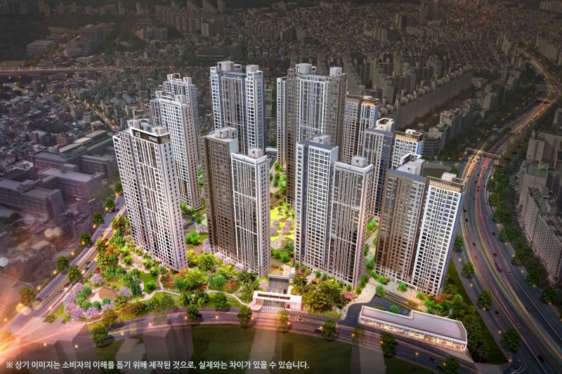 둔산 자이 아이파크 조감도.