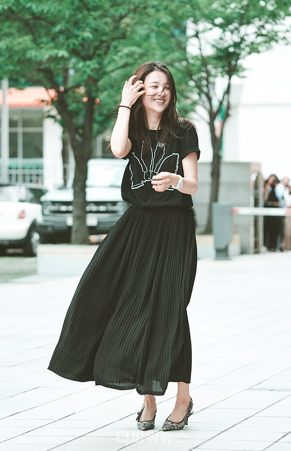 박하선,SBS방송국출근길