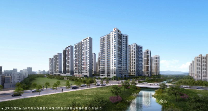 힐스테이트 첨단센트럴 투시도.(사진=현대엔지니어링)