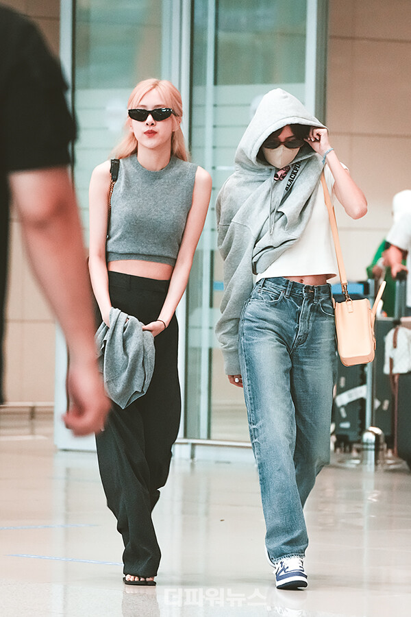 로제-리사,인천국제공항입국