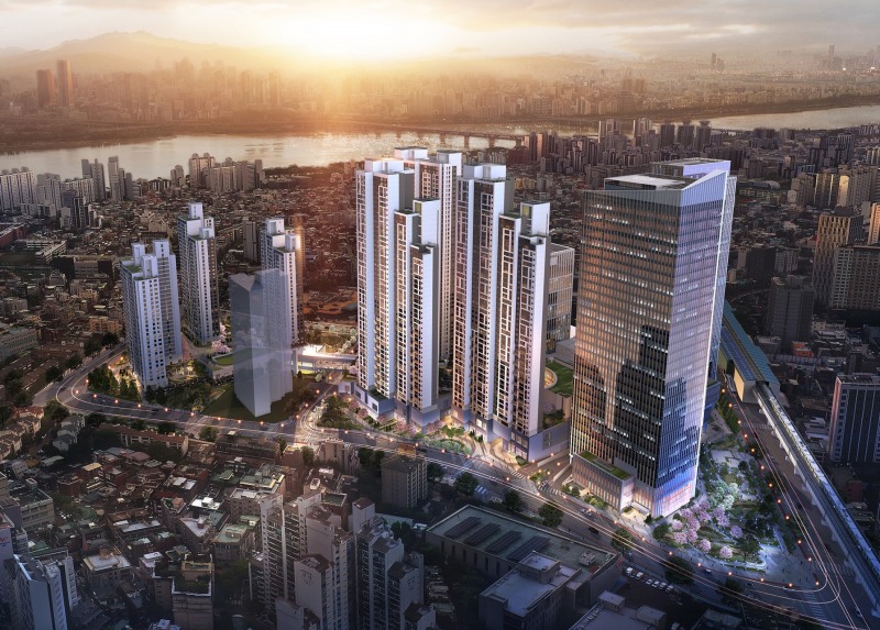 구의역 롯데캐슬 이스트폴 조감도.(사진=롯데건설)