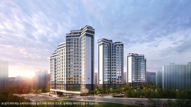 용인 센트레빌 그리니에 투시도.(사진=동부건설)