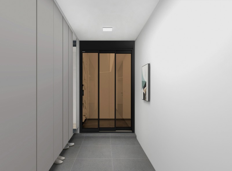 홈씨씨 인테리어 플리토(pulito) 슬림 3연동 도어.(사진=KCC글라스)