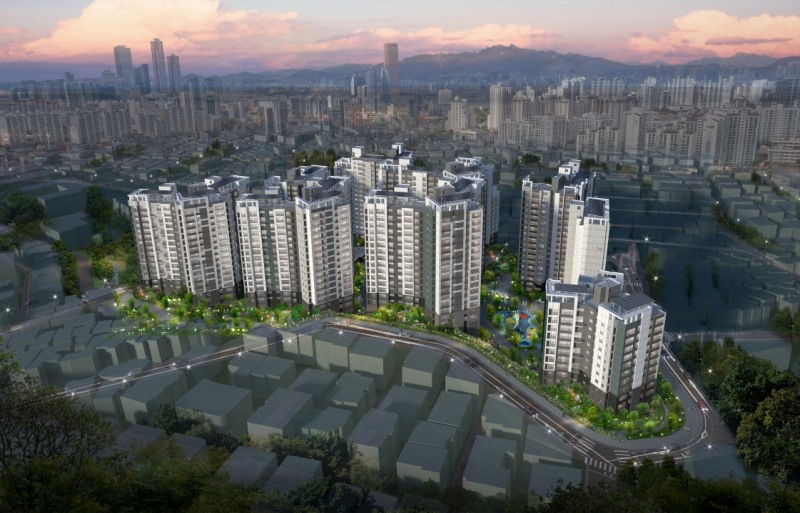 상도 푸르지오 클라베뉴 야경투시도.(사진=대우건설)