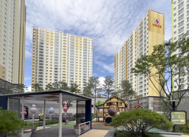 태백 포레스트 애시앙 아파트 단지 전경.(사진=부영그룹)