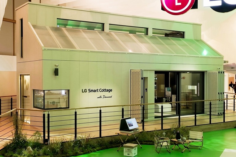 IFA 2023에 선보인 유럽형 스마트코티지 상품.(사진=GS건설)