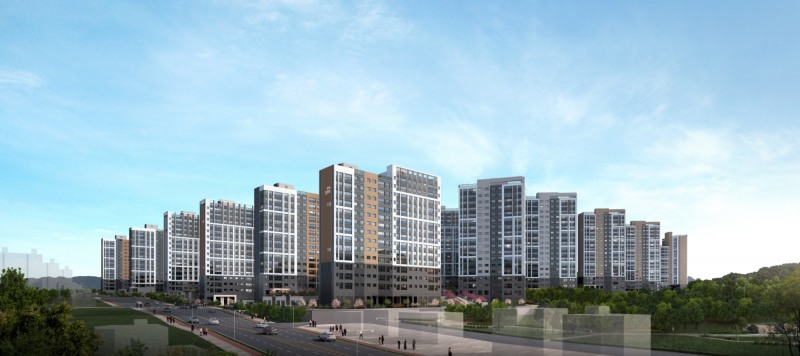 울산 다운2지구 우미린 투시도.(사진=우미건설)