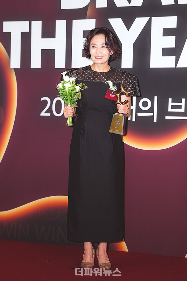 박경림,'2023올해의브랜드대상'포토월행사